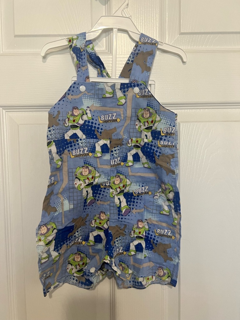Buzz Lightyear Blue Kids One-Piece Shortalls
